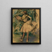 Dancer with a Fan - Edgar Degas — framed artwork on a wall
