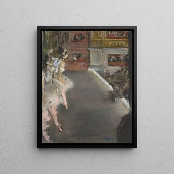 Dancers at the Old Opera - Edgar Degas — framed artwork on a wall