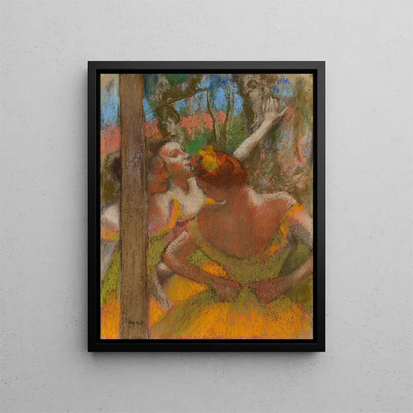Dancers - Edgar Degas — framed artwork on a wall