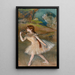 Dancer - Edgar Degas — framed artwork on a wall