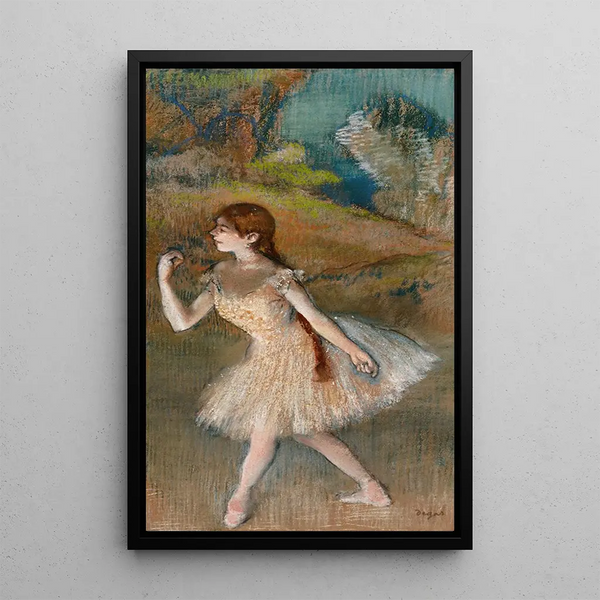 Dancer - Edgar Degas — framed artwork on a wall
