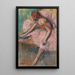 Danseuse rose - Edgar Degas — framed artwork on a wall