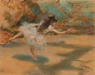 Ballerina on pointe - Edgar Degas — artwork view