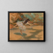 Ballerina on pointe - Edgar Degas — framed artwork on a wall