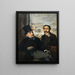 Degas and Évariste de Valernes - Edgar Degas — framed artwork on a wall