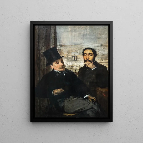 Degas and Évariste de Valernes - Edgar Degas — framed artwork on a wall