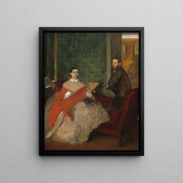Edmondo et Thérèse Morbilli - Edgar Degas — framed artwork on a wall