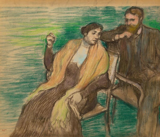 Esquisse for a portrait of M. and Mme Louis Rouart - Edgar Degas — artwork view