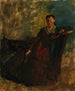 Femme assise sur un canapé - Edgar Degas — artwork view