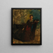 Femme assise sur un canapé - Edgar Degas — framed artwork on a wall
