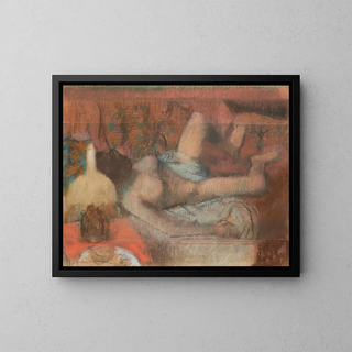 Nude Woman Painting - Edgar Degas — framed artwork on a wall