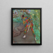 Harlequin Painting - Edgar Degas — framed artwork on a wall