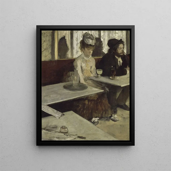 In a café - Edgar Degas — framed artwork on a wall