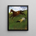 Jockey blessé - Edgar Degas — framed artwork on a wall