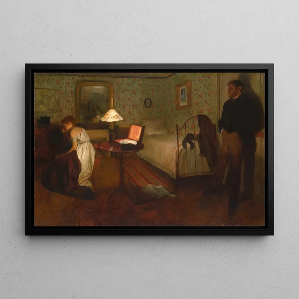 Interior Painting - Edgar Degas — framed artwork on a wall