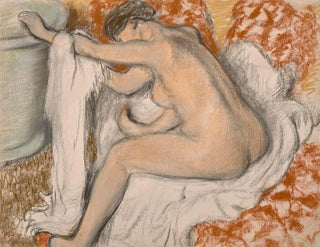 The bath exit - Edgar Degas — artwork view