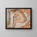 The bath exit - Edgar Degas — framed artwork on a wall