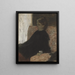 Lady in Black - Edgar Degas — framed artwork on a wall