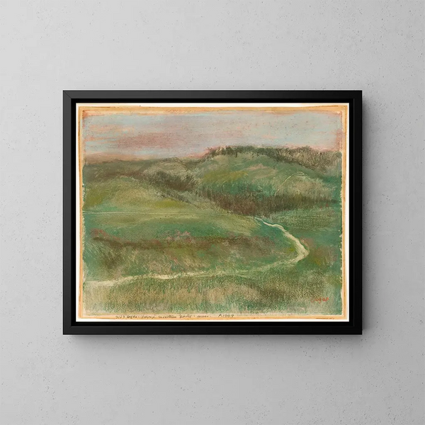 Landscape Painting - Edgar Degas — framed artwork on a wall