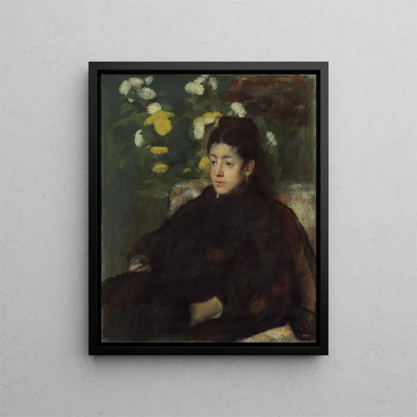 Mademoiselle Malo - Edgar Degas — framed artwork on a wall