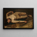 Male nude painting - Edgar Degas — framed artwork on a wall