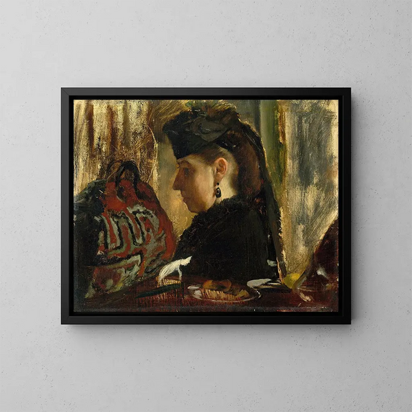 Marie Dihau 1843-1935 - Edgar Degas — framed artwork on a wall