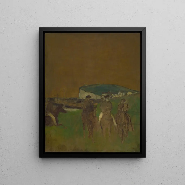 Morning Stroll - Edgar Degas — framed artwork on a wall