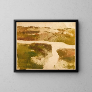 Mountain Landscape Painting - Edgar Degas — framed artwork on a wall