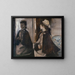Madame Jeantaud dans le miroir - Edgar Degas — framed artwork on a wall