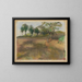 Champ labouré bordé d'arbres - Edgar Degas — framed artwork on a wall