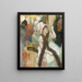 Portrait d'après un bal costumé Portrait de Madame Dietz-Monnin - Edgar Degas — framed artwork on a wall