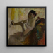 Portrait of Miss Rose Caron - Edgar Degas — framed artwork on a wall
