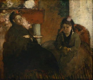 Portrait of Mrs. Lisle and Mrs. Loubens - Edgar Degas — artwork view