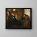 Portrait of Mrs. Lisle and Mrs. Loubens - Edgar Degas — framed artwork on a wall