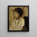 Portrait of a Young Woman - Edgar Degas — framed artwork on a wall