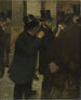 Portraits at the Bourse - Edgar Degas — artwork view