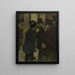Portraits at the Bourse - Edgar Degas — framed artwork on a wall