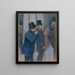 Portraits à la Bourse (Conflit de cas) - Edgar Degas — framed artwork on a wall