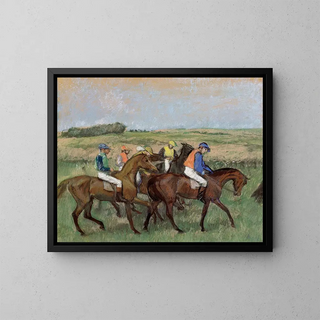 Races - Edgar Degas — framed artwork on a wall