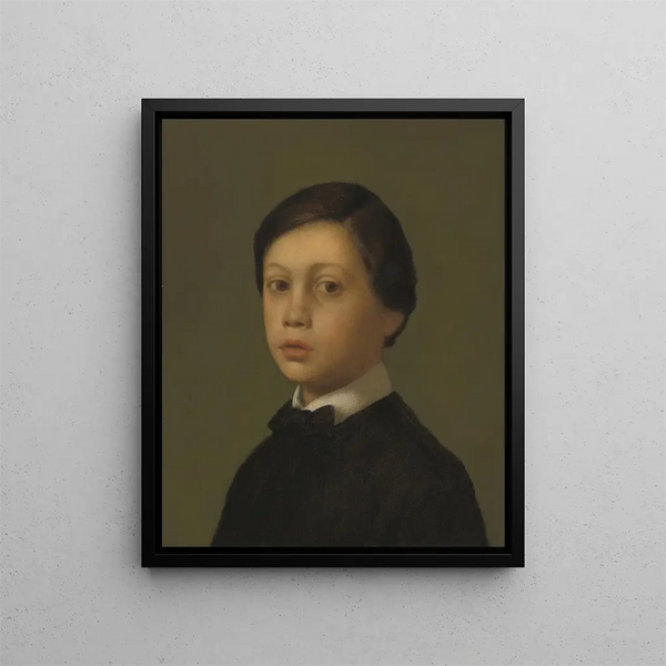 Gaz Flame Painting - Edgar Degas — framed artwork on a wall