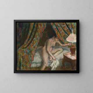 Retirement Painting - Edgar Degas — framed artwork on a wall