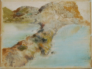 Rocky Coast Painting - Edgar Degas — artwork view