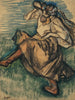 Russian Dancer Painting - Edgar Degas — artwork view