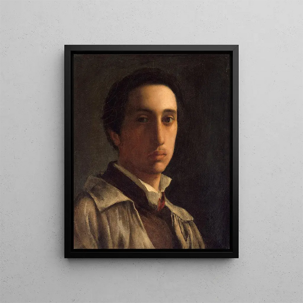 Self-portrait Painting - Edgar Degas — framed artwork on a wall