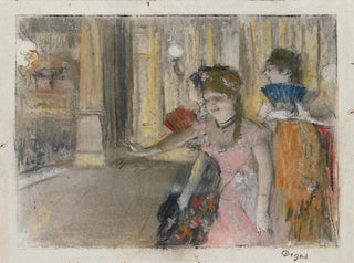 Singers on Stage - Edgar Degas — artwork view