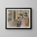 Singers on Stage - Edgar Degas — framed artwork on a wall