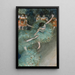 Dancing girl wobbling Green dancer - Edgar Degas — framed artwork on a wall