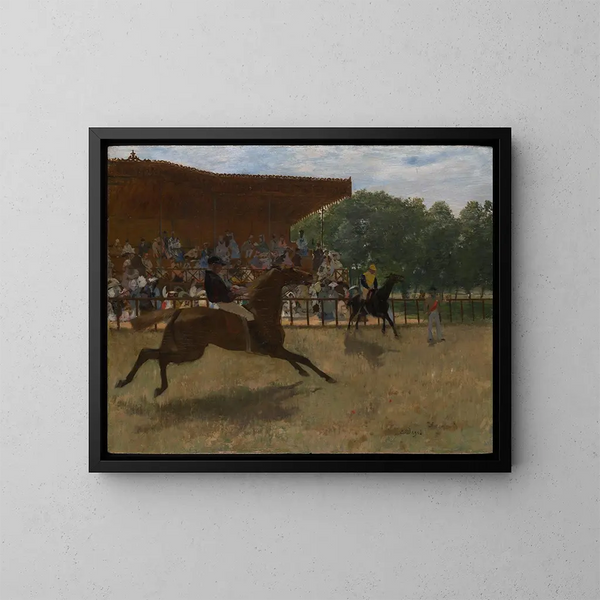The False Start - Edgar Degas — framed artwork on a wall