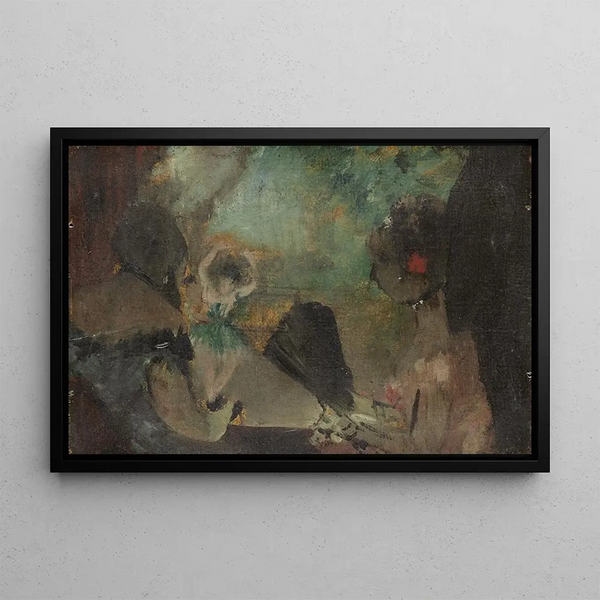 La Loge - Edgar Degas — framed artwork on a wall