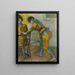Two Harlequins - Edgar Degas — framed artwork on a wall